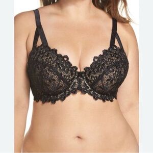Dita Von Teese Black Lace Underwire Bra - Women Intimates